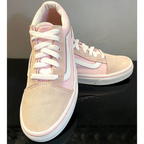 Vans Blush pink old skool vans youth size 4 Low Top canvas/suede - Picture 5 of 10